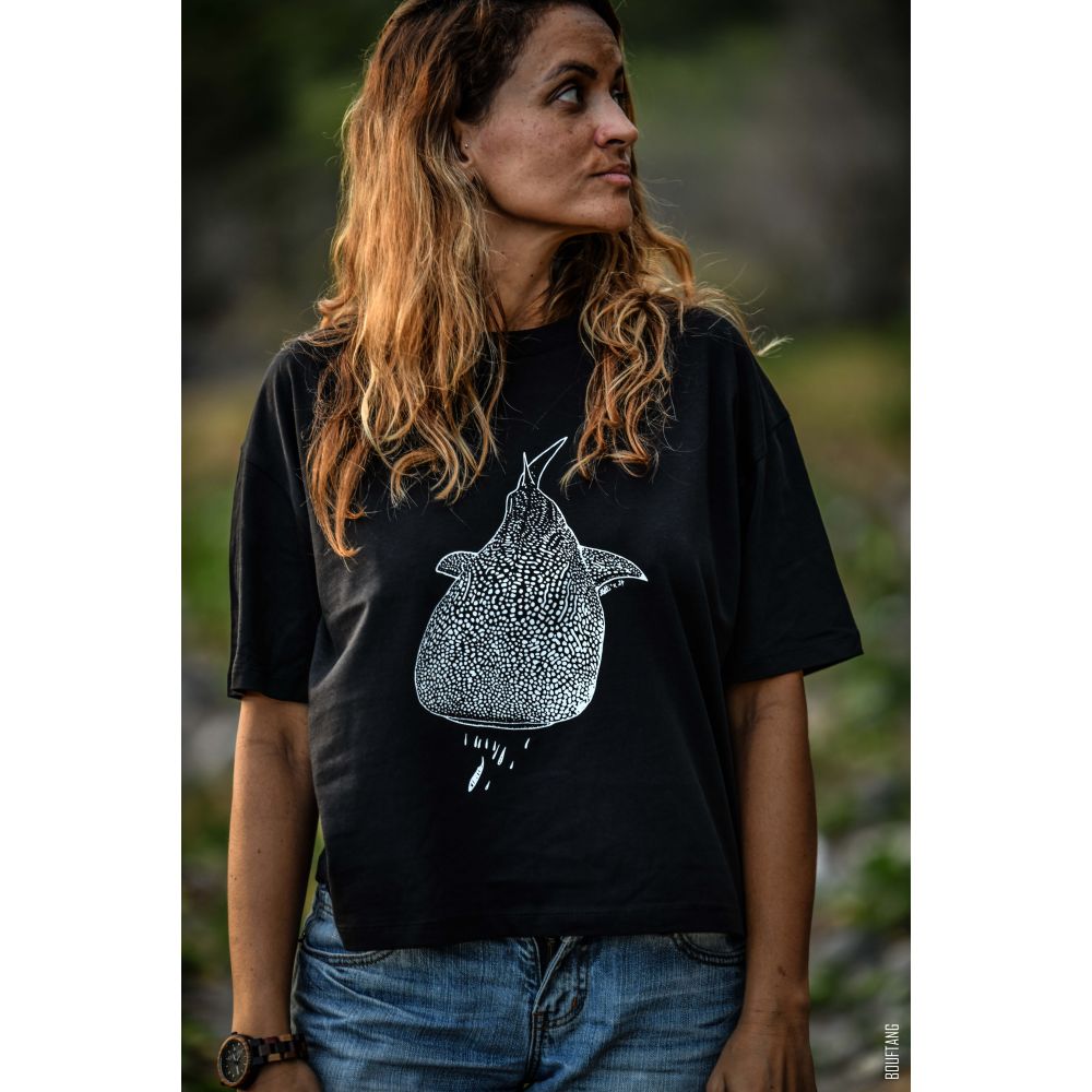 T-SHIRT / NOVA / BLACK / WHITE / REQUIN BALEINE