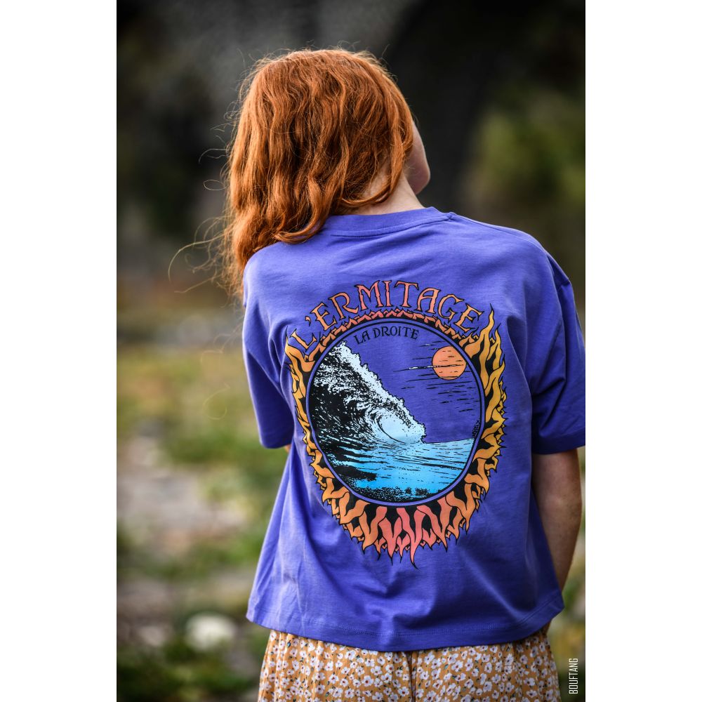 TEE-SHIRT / NOVA / PURPLE LOVE / BLACK + 3 COULEURS / ERMITAGE