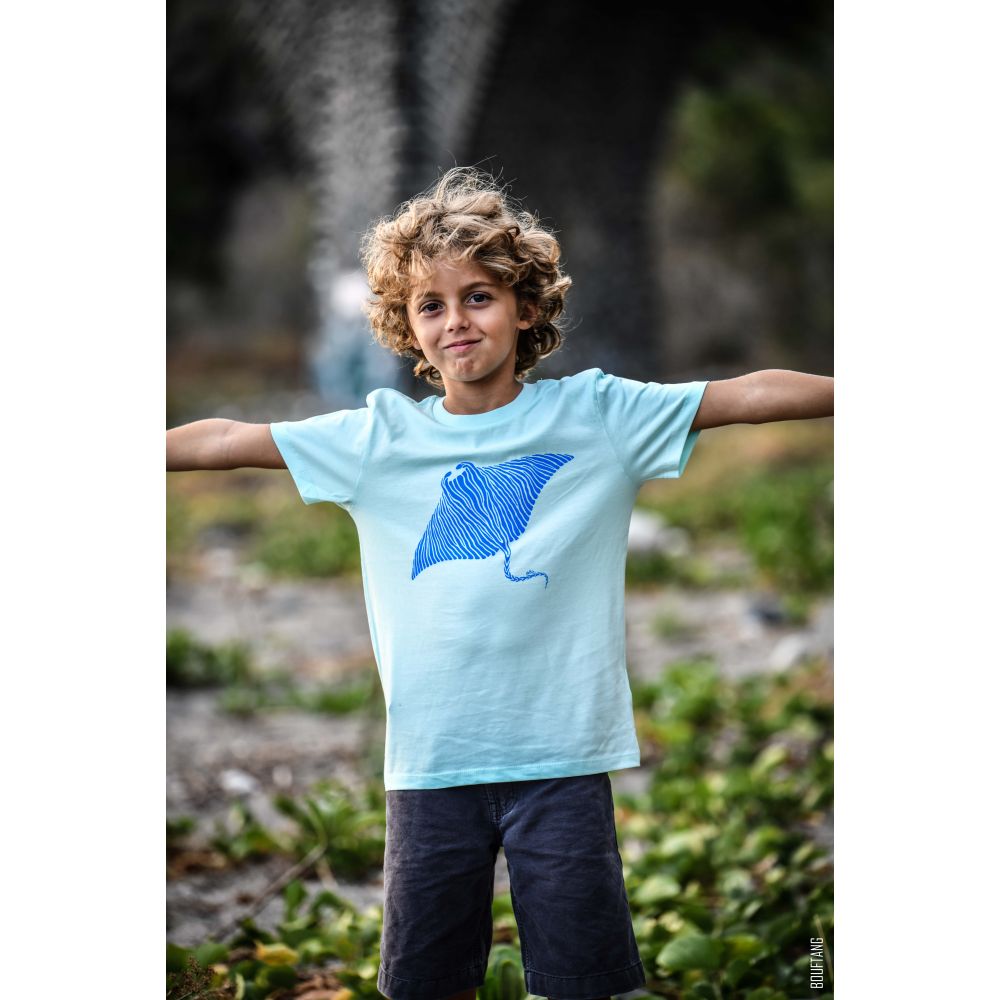 TEE-SHIRT / MINI CREATOR / CARRIBEAN BLUE / BLUE / MANTA