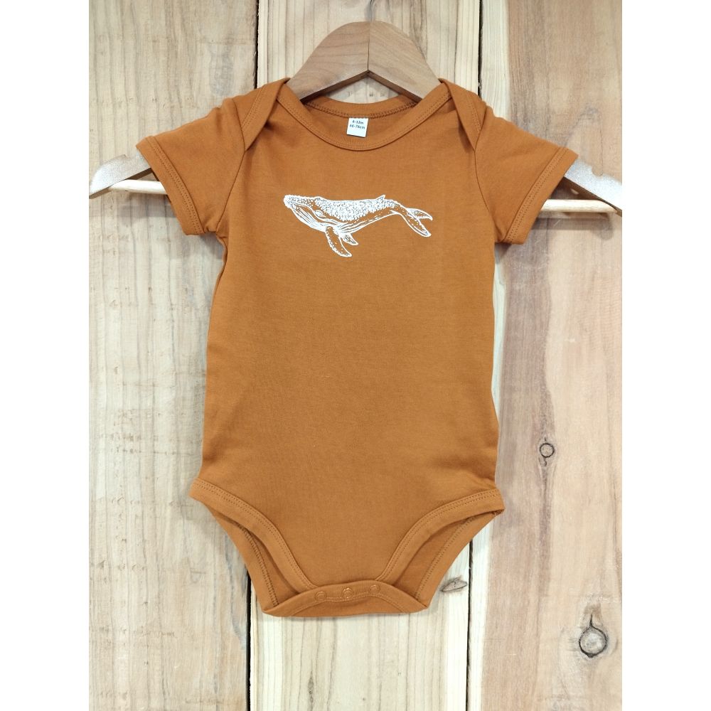 BODY / BABY BODY SUIT / TOFFEE / WHITE / BALEINE