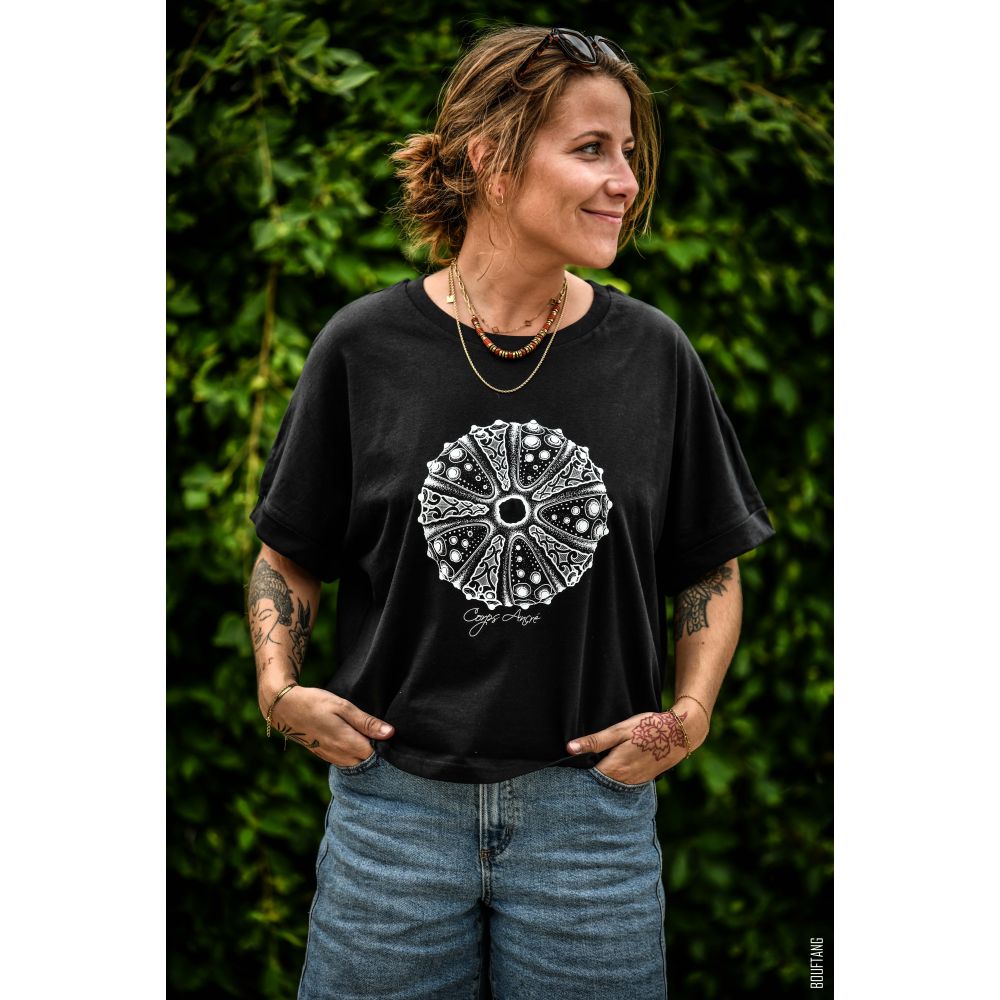 TEE-SHIRT / COLLIDER / BLACK / BLANC / COLLAB CORPS ANCRÉ