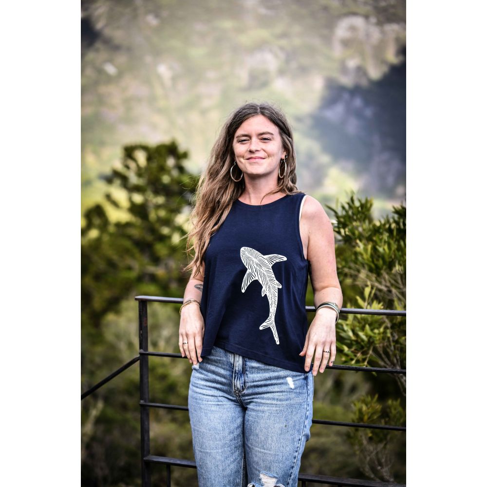 DEBARDEUR / DANCER / FRENCH NAVY / WHITE / REQUIN ZEBRE