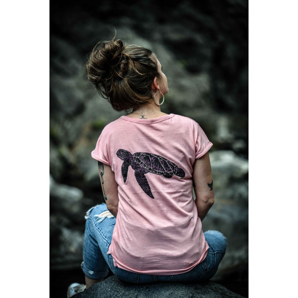 TEE-SHIRT / ROUNDER SLUB / CANYON PINK / 2 COULEURS / TORTUE SIMPLE