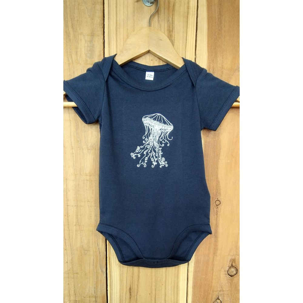 BODY / BABY BODY SUIT / NAUTICAL BLUE / BLANC / MEDUSA