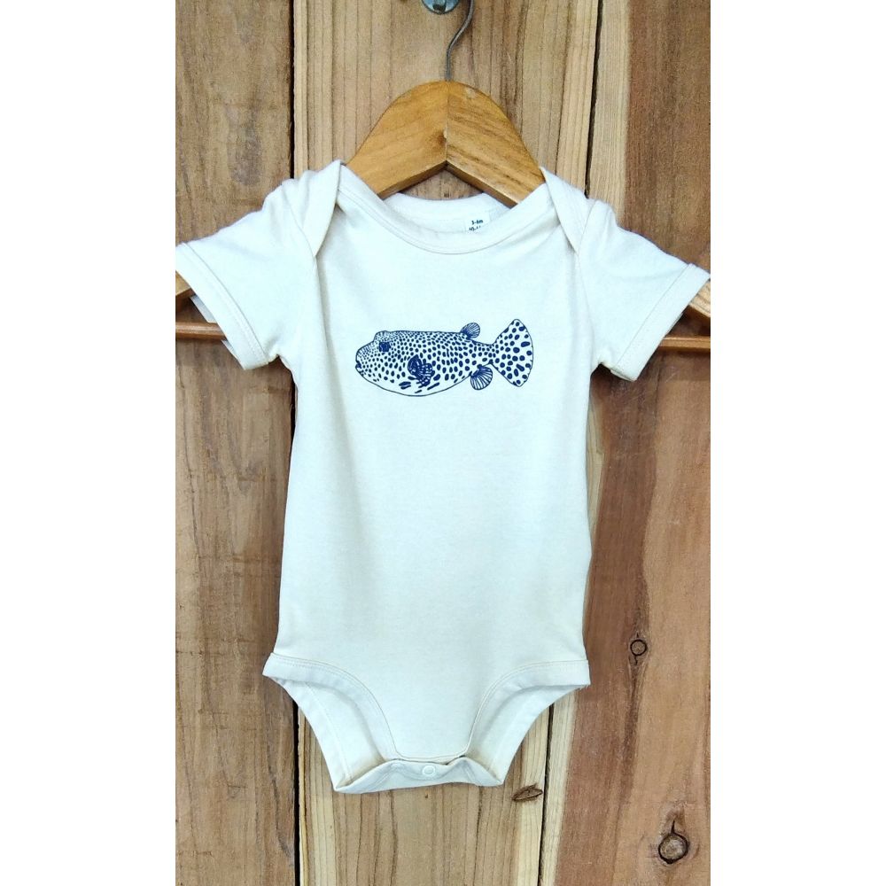 BODY / BABY BODY SUIT / NATURAL / FRENCH NAVY / POISSON BALLON