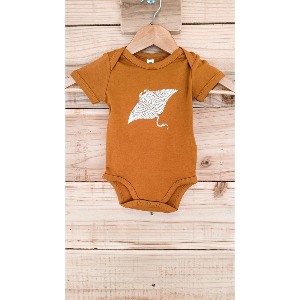 BODY / BABY BODY SUIT / TOFFEE / WHITE / RAIE MANTA