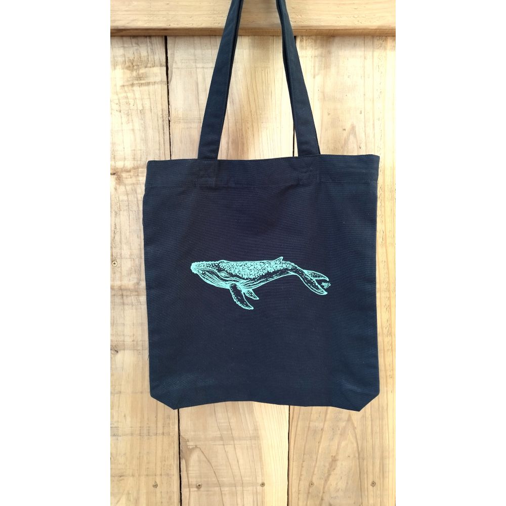 RE TOTE BAG / BLEU FESTIVAL / BALEINE