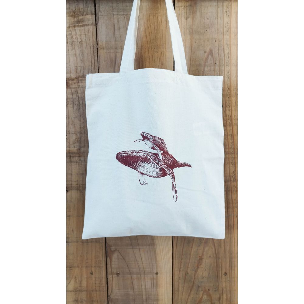 TOTE BAG LIGHT / RED BROWN / BALEINE 2