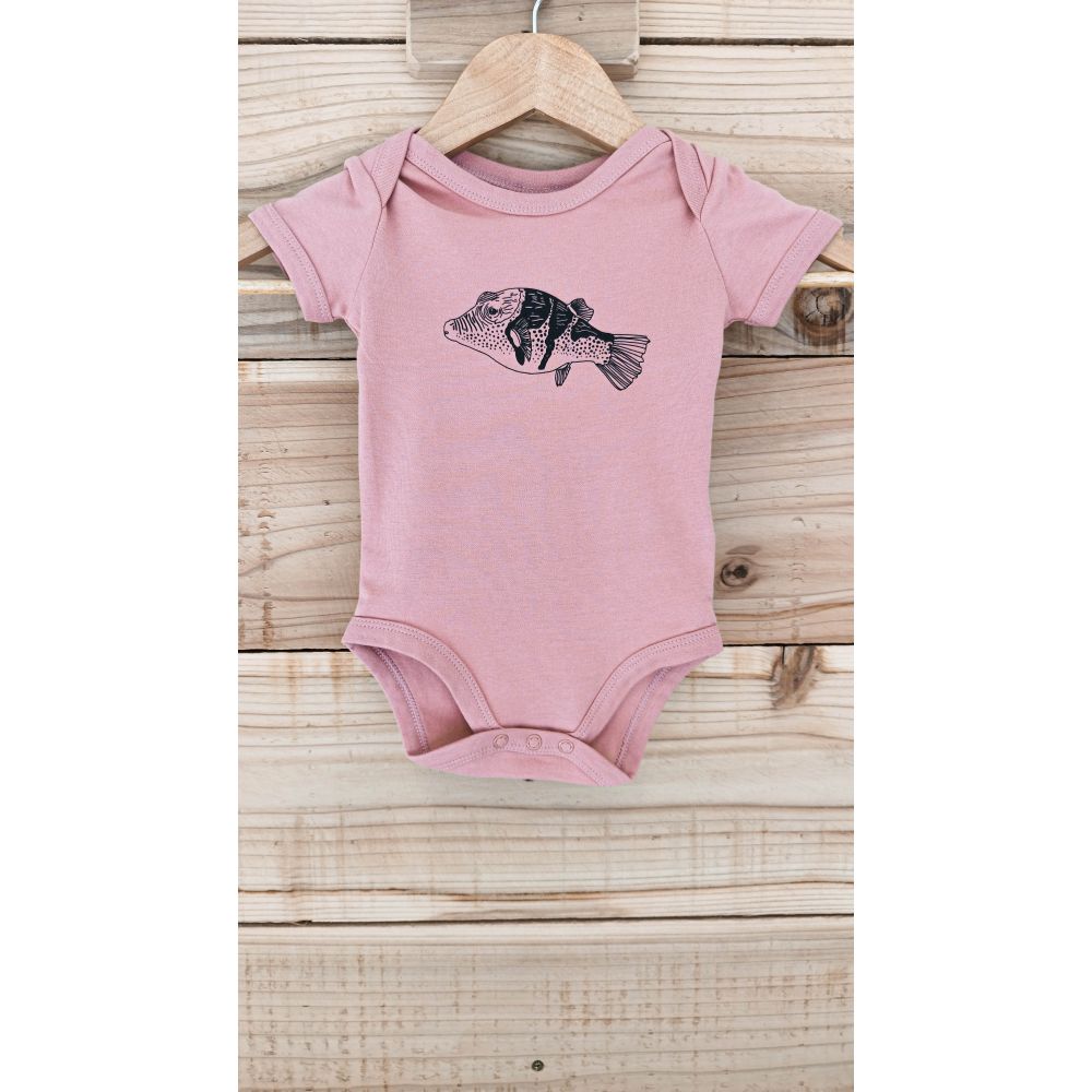 BODY/BABY BODY SUIT / DUSTY PINK / BLACK / CANTHIGASTER