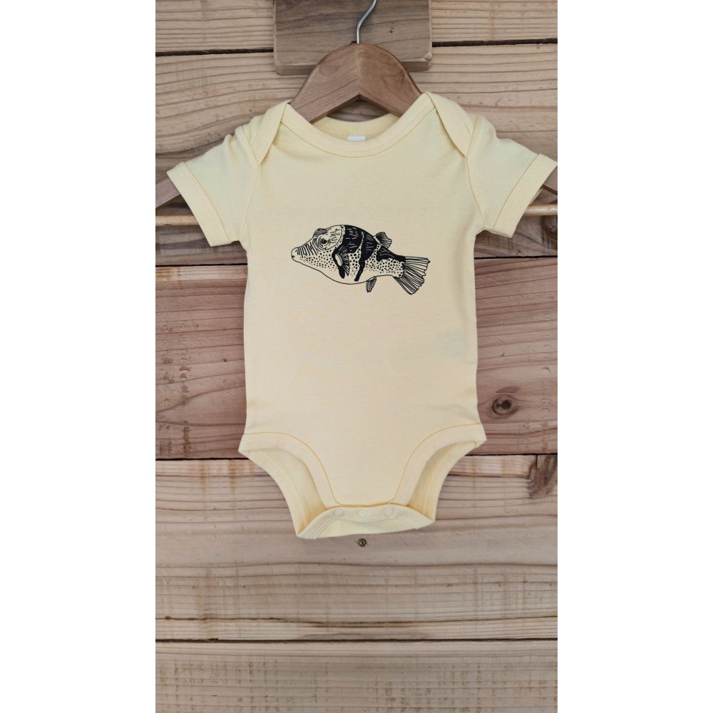 BODY / BABY BODY SUIT /  PASTEL YELLOW / CANTHIGASTER