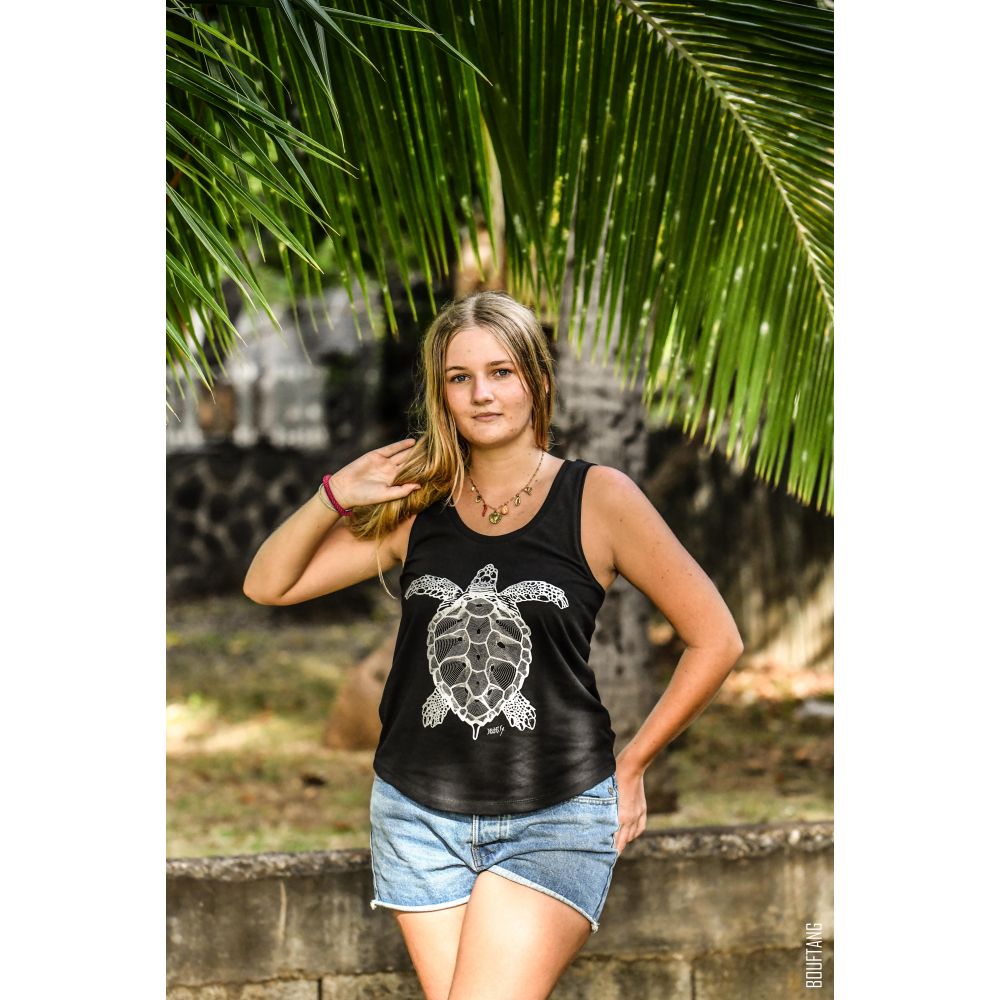 DEBARDEUR / MINTER / BLACK / ARGENT / TORTUE EPI