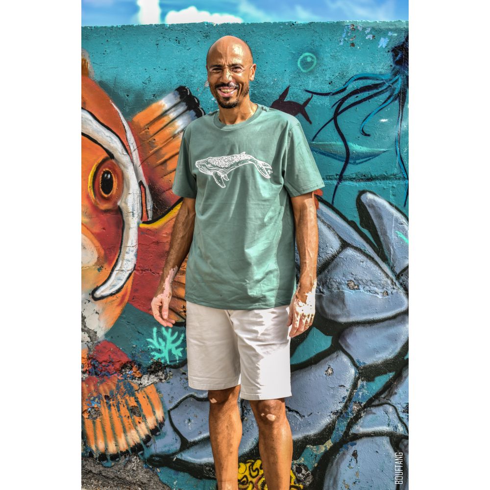 TEE-SHIRT / CREATOR 2.0  / GREEN BAY / WHITE / BALEINE / GLOBICE