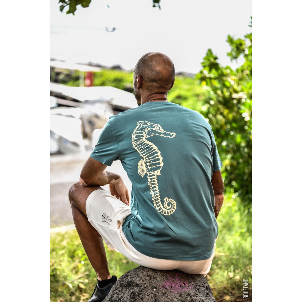TEE-SHIRT / CREATOR 2.0 / GARMENT DYED HYDRO / VINTAGE WHITE / HIPPOCAMPE