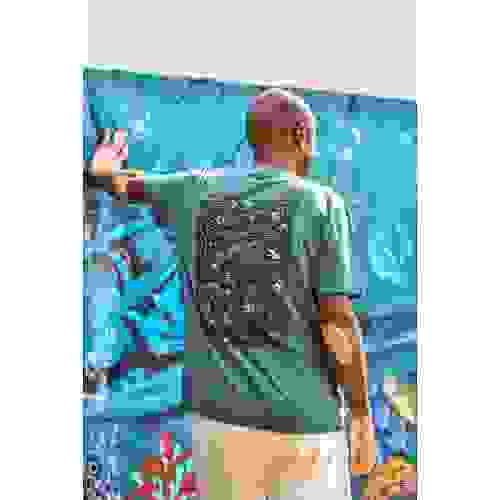 TEE-SHIRT / CREATOR 2.0 / GARMEN DYED HYDRO / 2 COULEURS / AQUARIUM