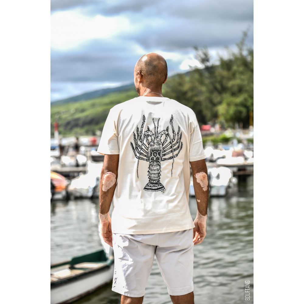 TEE-SHIRT / SPARKER / NATURAL RAW / BLACK / LANGOUSTE