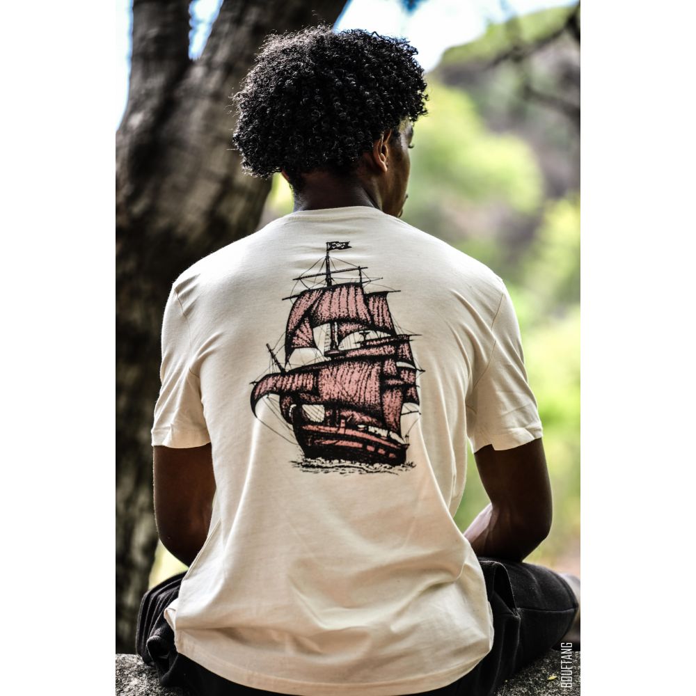 TEE-SHIRT / CREATOR 2.0 / NATURAL RAW / NOIR + DEGRADE / BATEAU