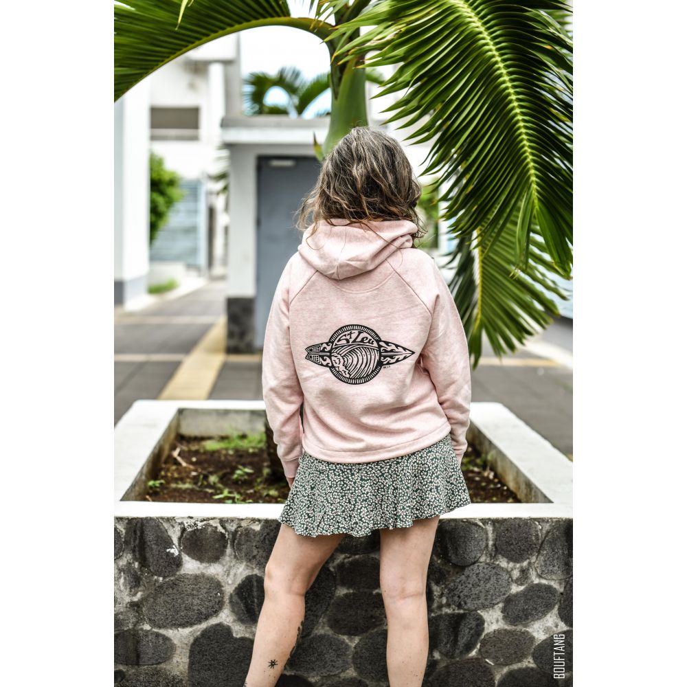 SWEAT / BOWER / CREAM HEATHER PINK / BLACK / SAINT LEU