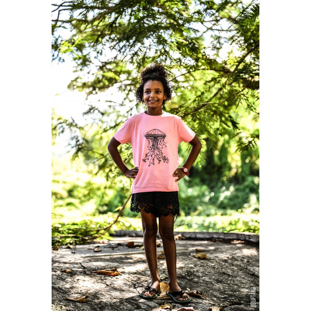 TEE-SHIRT / MINI CREATOR / PINK JOY / BLACK / MEDUSA