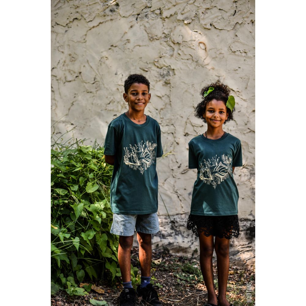 TEE-SHIRT / MINI CREATOR 2.0 / GLAZED GREEN / VINTAGE WHITE / BALISTE / COLLAB SONGE