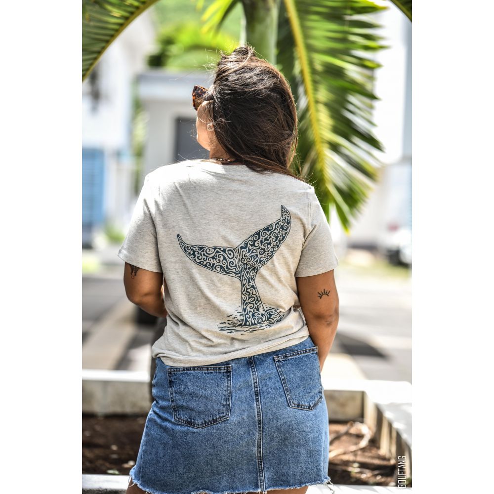 TEE-SHIRT / MUSER / HEATHER HAZE / STARGAZER / QUEUE DE BALEINE / GLOBICE