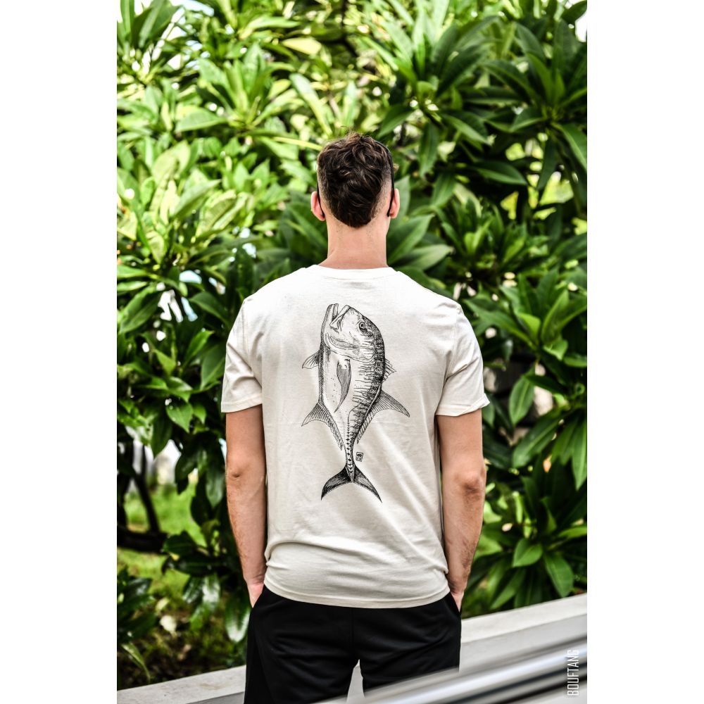 TEE-SHIRT / CREATOR / NATURAL RAW / BLACK / CARANGUE / COLLAB INITIAL BB
