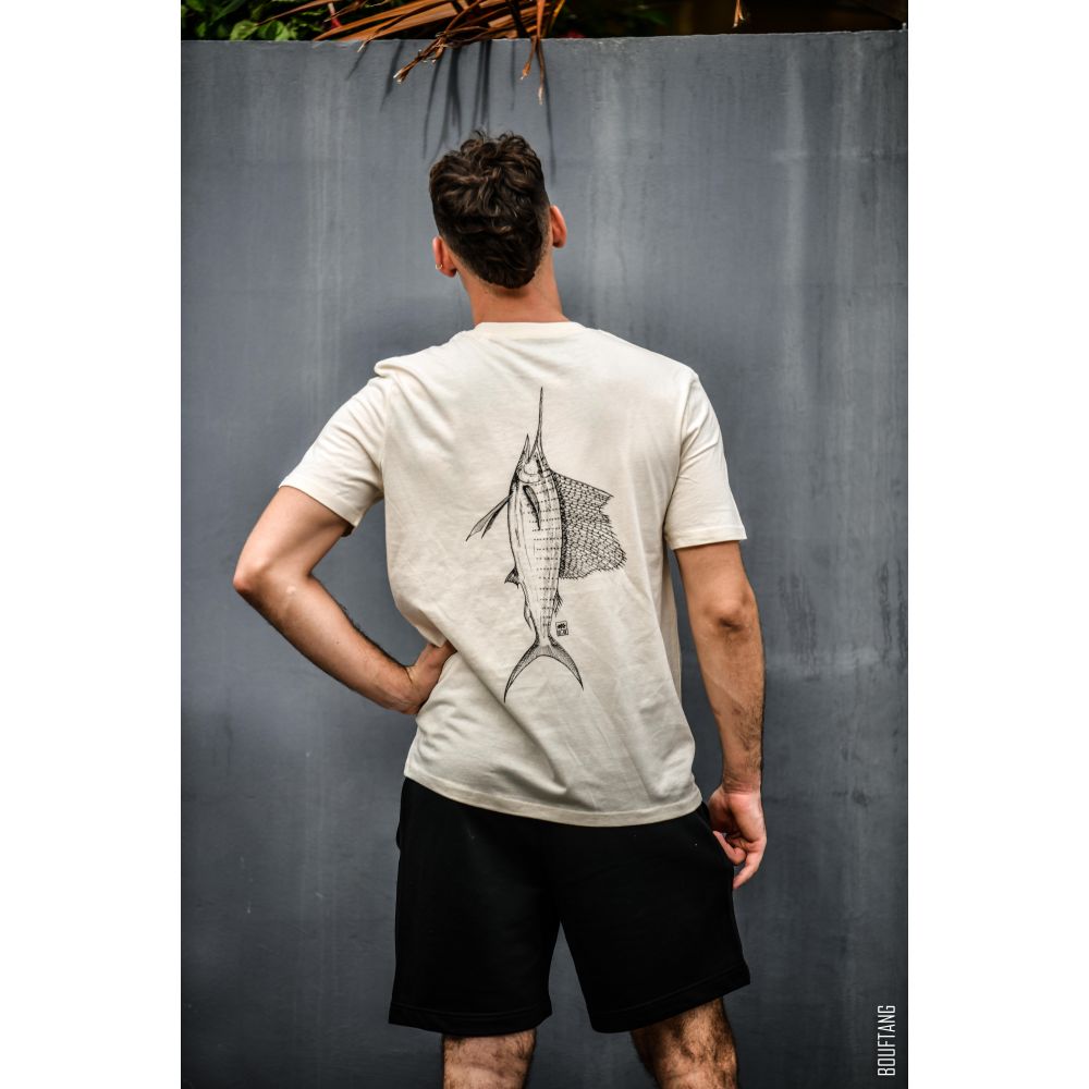 TEE-SHIRT / CREATOR 2.0 / NATURAL RAW / BLACK / ESPADON / COLLAB INITIAL BB