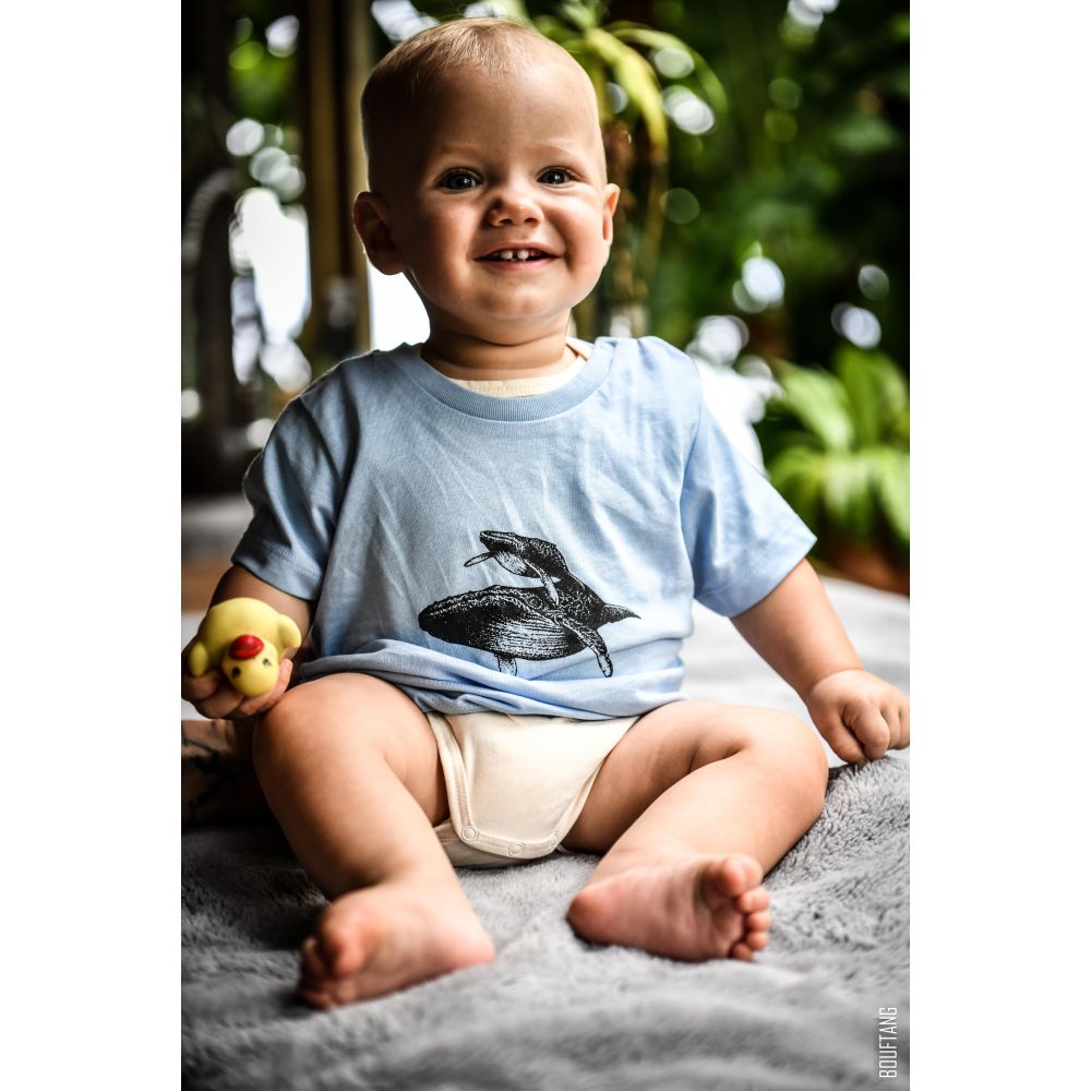 TEE-SHIRT / BABY CREATOR / BLUE SOUL / BLACK / BALEINE2 / GLOBICE